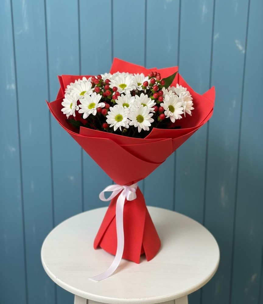 Букет цветов из: Хризантемы в Просянке