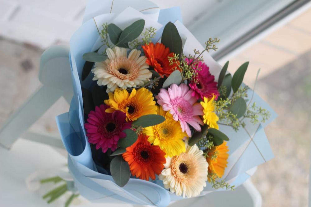 Букет цветов из: Герберы в Просянке