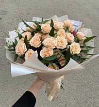 Букет Кремовые розы Латте в Просянке