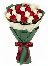 Букет Микс из красных и белых роз #REPLACE_PRED# Просянке