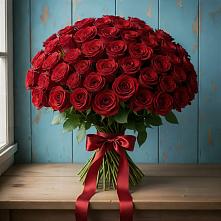 Букет Красные розы Блэк Меджик в Просянке