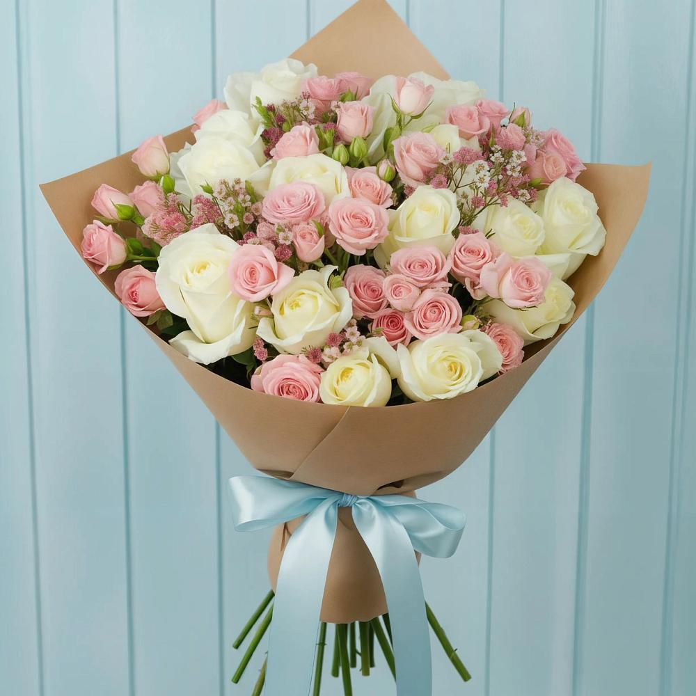 Букет цветов из: Розы в Просянке