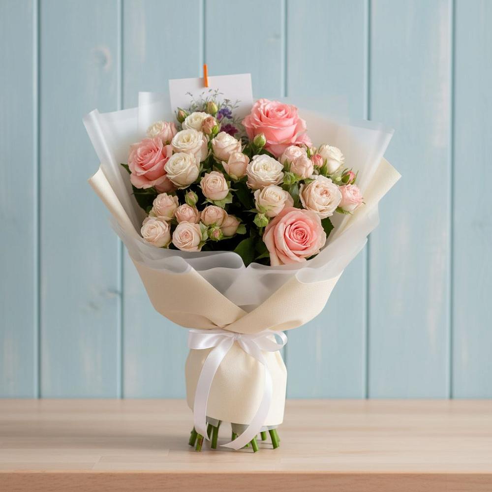 Букет цветов из: Розы в Просянке