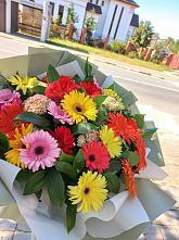 Букет цветов из:  Герберы #REPLACE_PRED# Просянке