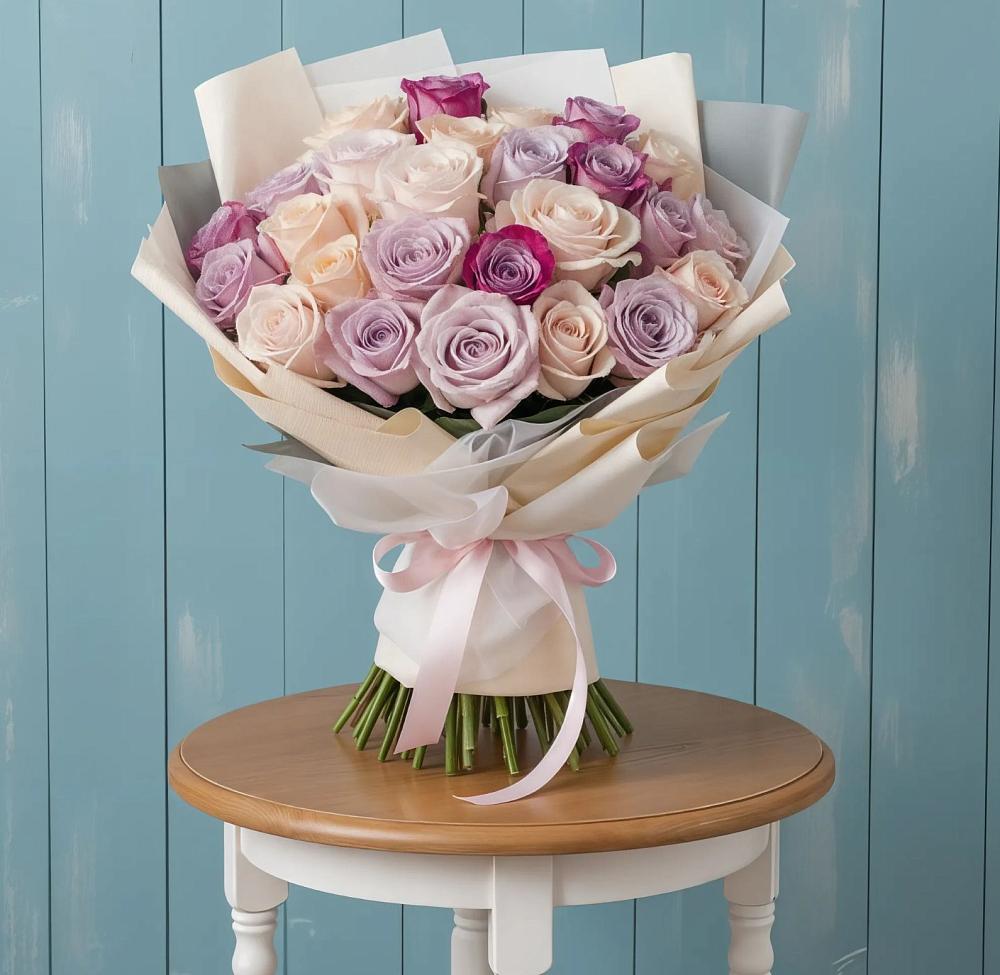 Букет цветов из: Розы в Просянке