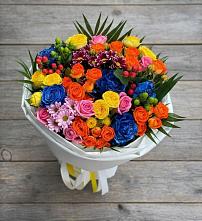 Букет цветов из:  Розы и Хризантемы в Просянке