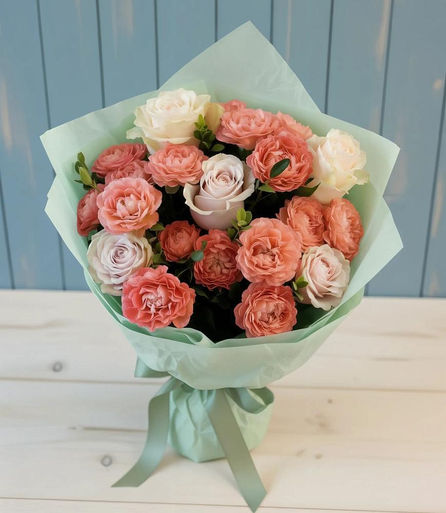 Букет цветов из: Розы в Просянке