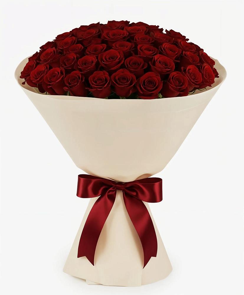 Букет 101 Бордовая роза Блэк Бакарра в Просянке