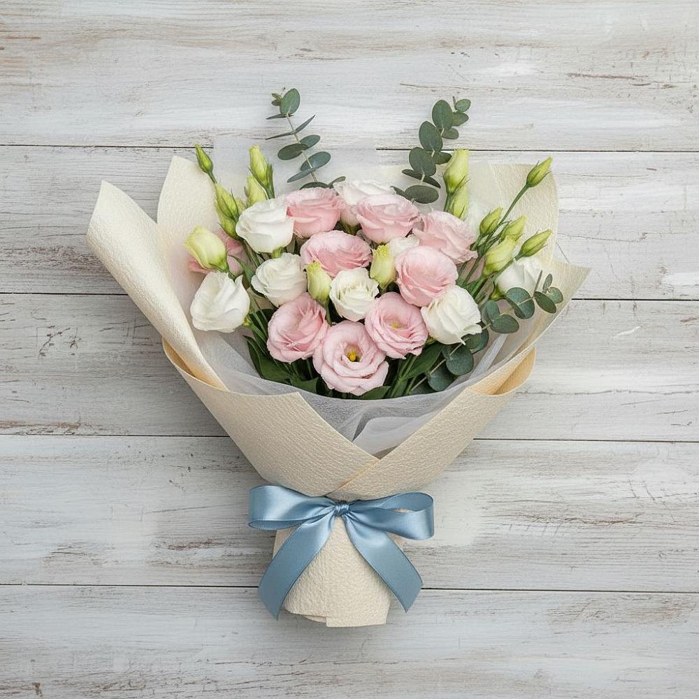 Букет цветов из: Лизиантусы в Просянке