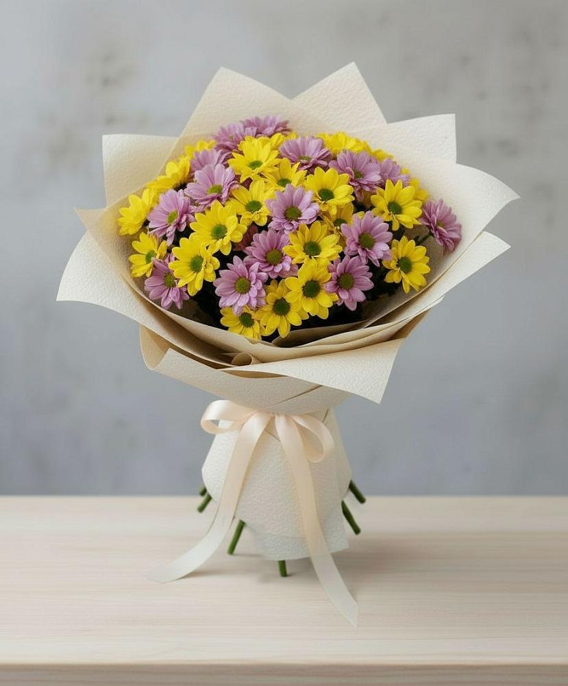 Букет цветов из: Хризантемы в Просянке